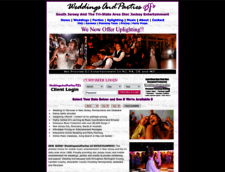 weddingsandparties.com screenshot