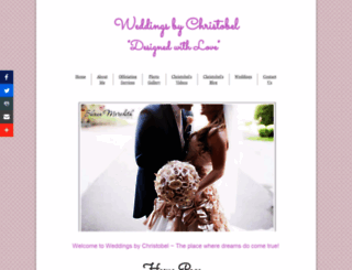 weddingsbychristobel.com screenshot