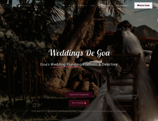 weddingsdegoa.com screenshot