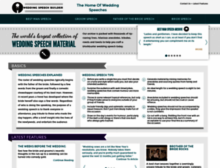 weddingspeechbuilder.com screenshot