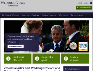 weddingvows.ca screenshot