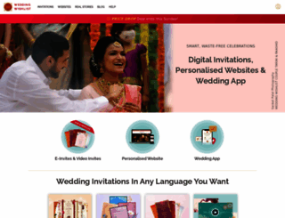 weddingwishlist.com screenshot