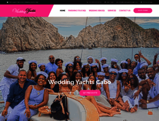 weddingyachtscabo.com screenshot