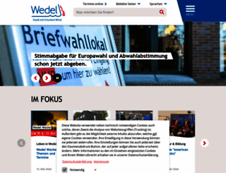 wedel.de screenshot