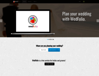 wedfolio.com screenshot
