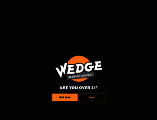 wedgebrewing.com screenshot