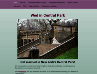 wedincentralpark.com screenshot
