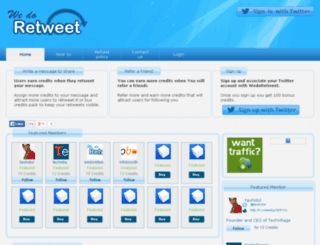 wedoretweet.com screenshot
