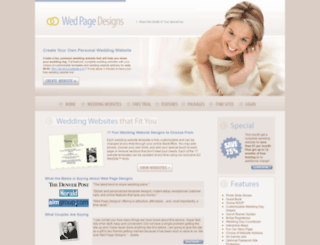 wedpagedesigns.com screenshot