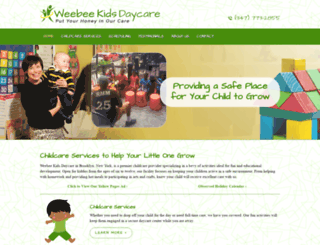 weebeekidsdaycare.com screenshot