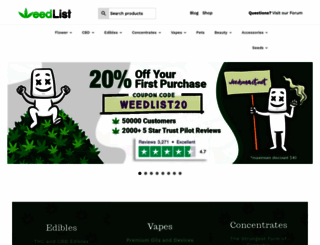 weedlist.shop screenshot