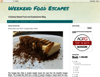 weekendfoodescapes.blogspot.com.au screenshot
