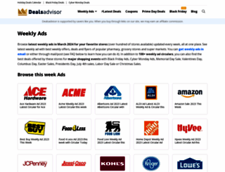 weekly-ads.dealsadvisor.com screenshot