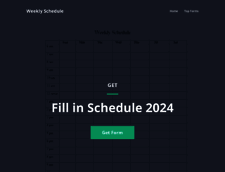 weekly-schedule.com screenshot