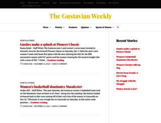 weekly.blog.gustavus.edu screenshot