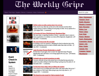 weeklygripe.co.uk screenshot