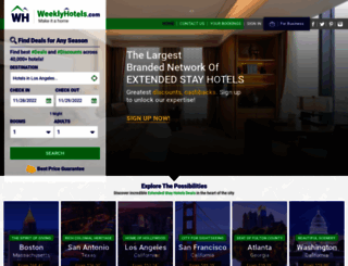 weeklyhotels.com screenshot