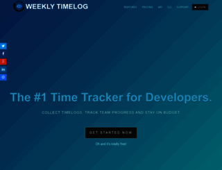 weeklytimelog.com screenshot