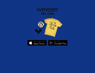 weezerfanclub.app screenshot