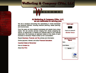 wefferlingcpa.com screenshot