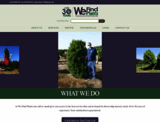wefindplants.com screenshot