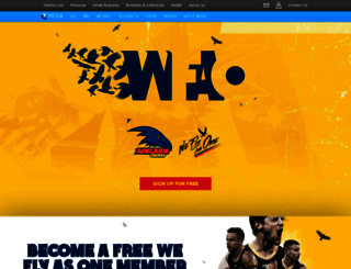 weflyasone.afc.com.au screenshot