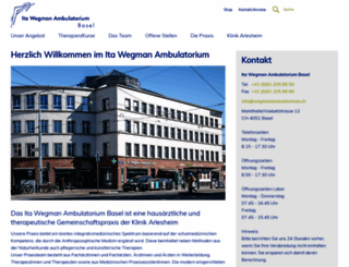 wegmanklinik.ch screenshot