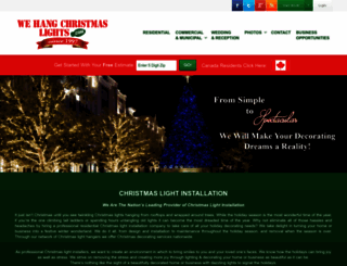 wehangchristmaslights.com screenshot