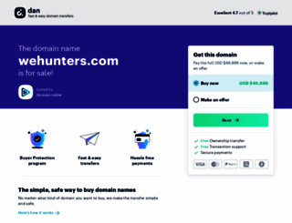 wehunters.com screenshot