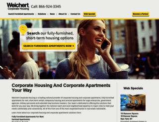 weichertcorporatehousing.com screenshot