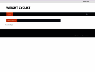 weightcyclist.com screenshot
