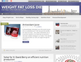 weightfatlossdiets.com screenshot