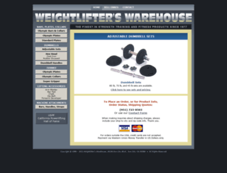 weightlifterswarehouse.com screenshot