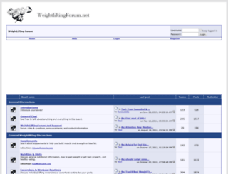 weightliftingforum.net screenshot