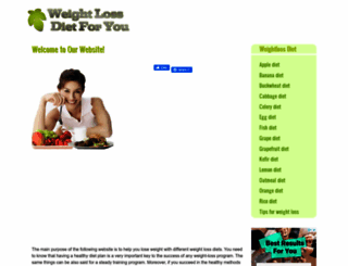 weightlossdietforyou.com screenshot