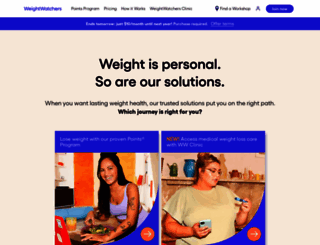 weightwatchers.com screenshot
