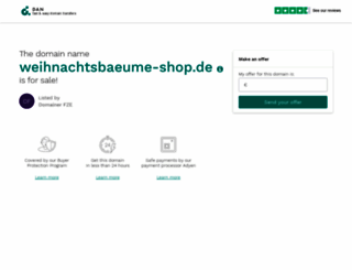 weihnachtsbaeume-shop.de screenshot