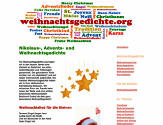 weihnachtsgedichte.org screenshot