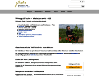 weingut-fuchs.de screenshot