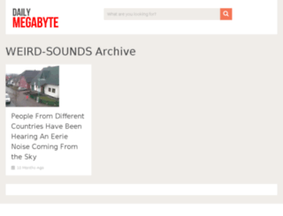 weird-sounds.dailymegabyte.com screenshot