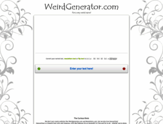 weirdgenerator.com screenshot