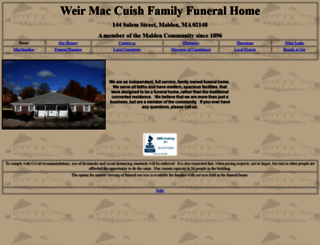 weirfuneralhome.com screenshot