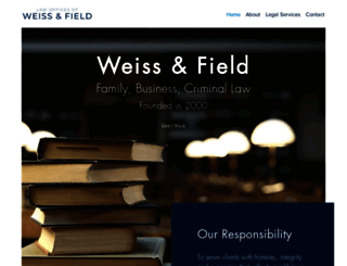 weissandfield.com screenshot