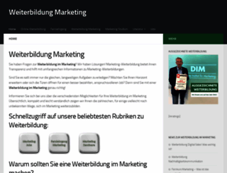 weiterbildung-marketing.de screenshot