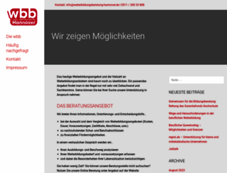 weiterbildungsberatung-hannover.de screenshot