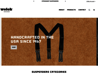 welchsuspenders.com screenshot