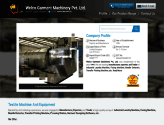 welcogarmentmachinery.com screenshot
