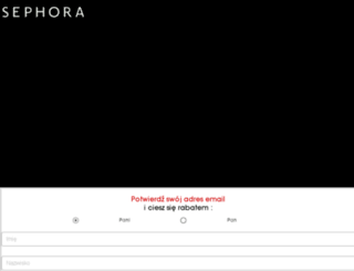 welcome-sephora.pl screenshot