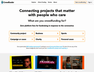 welcome.crowdfunder.co.uk screenshot