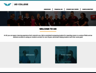 welcome.uei.edu screenshot